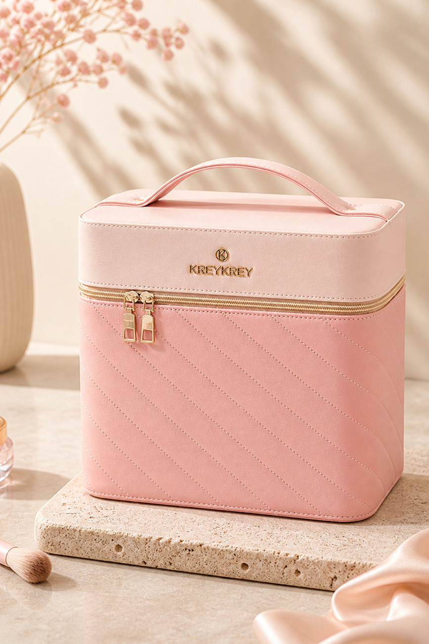 Fashionable Portable Makeup Bag and Storage Box